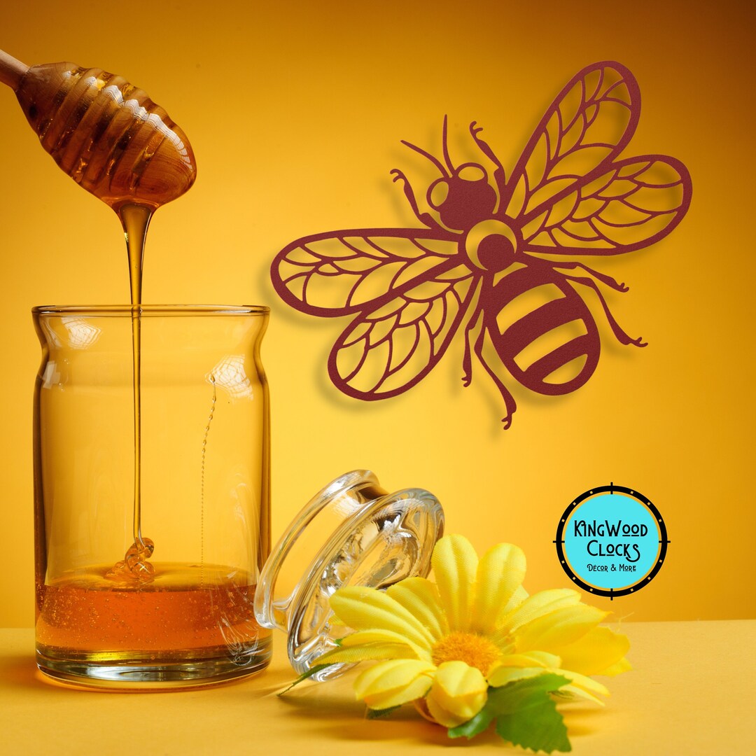 Honey Bee Metal Wall Art Outdoor Garden Bee Hive Decor Etsy