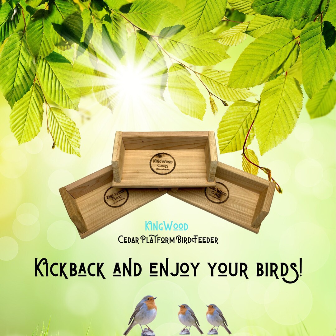 Kingwood Platform Bird Feeder Kit Squirrel Feeder Etsy