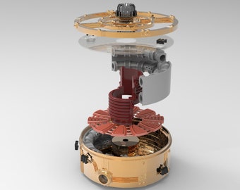 3d Druck Dateien für Zyklotron Kuchen (mit Innenleben)