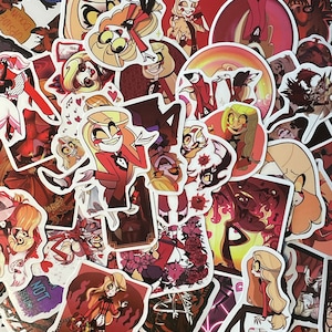 Hazbin Hotel Stickers | Mystery Pack | RANDOM Pack of 6 | Waterproof | Glossy