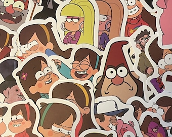 Gravity Falls Stickers | RANDOM Pack of 6 | Mystery Pack | Waterproof | Glossy