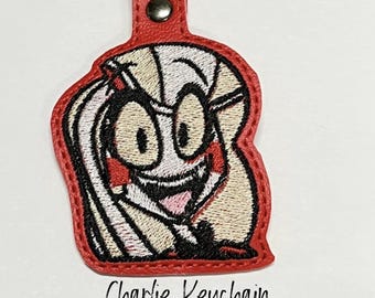 Llavero de Charlie de Hazbin Hotel, vinilo, regalo