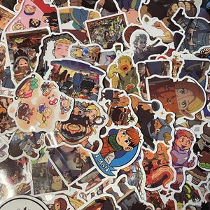 Cartoon About Cooking Monsters Stickers | Mystery Pack | RANDOM Pack of 6 | Waterproof | Glossy