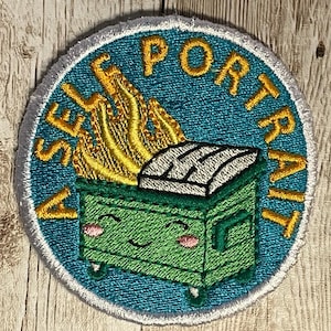 Dumpster Fire | Iron-On Patch  | Sew-On Patch | Embroidery Patch