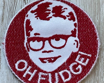 Christmas Movie Oh, Fudge! Patch | Iron-On Patch | Sew-On Patch | Embroidery Patch
