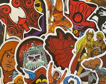 He-Man, Masters of the Universe Stickers | Mystery Pack | RANDOM Pack of 6 | Waterproof | Glossy