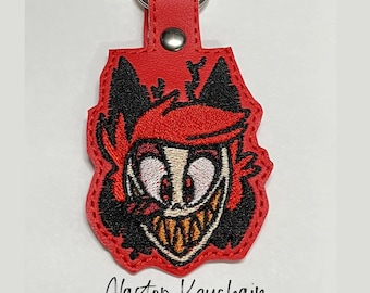 Llavero de Alastor de Hazbin Hotel, vinilo, regalo