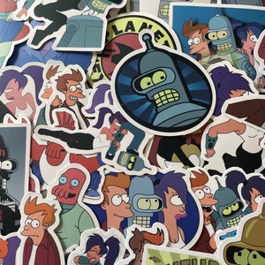 Futurama Stickers | Mystery Pack | RANDOM Pack of 6 | Waterproof | Glossy