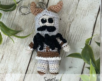 Monster Cooking Dwarf Keychain | Backpack Charm | Hand-Crochet | Micro Crochet | Amigurumi | Dandelion