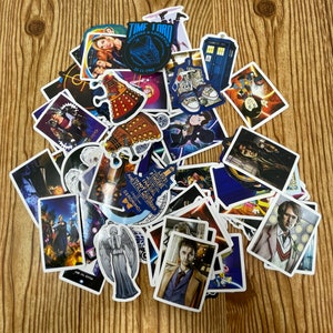 Doctor Who Stickers RANDOM Pack of 6 Mystery Pack Waterproof Glossy image 1