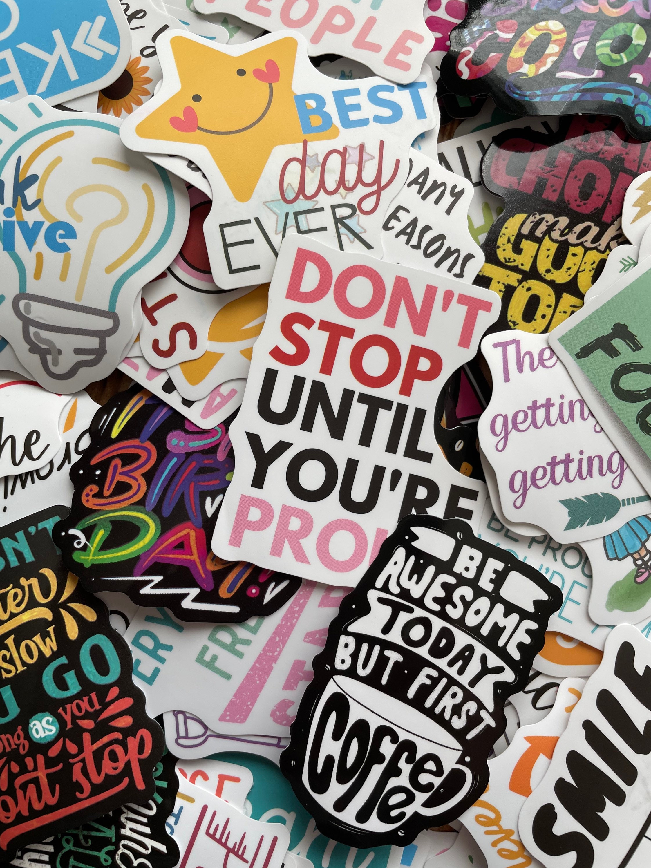 480 Pieces Inspiring Planner Stickers Inspirational Quote Stickers  Encouraging Stickers Motivational Encouragement Stickers for Book Phone Car  Bike Scrapbook