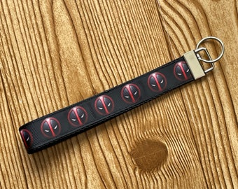 Deadpool Key Fob Wristlet | Marvel Comics | Keychain | Lanyard
