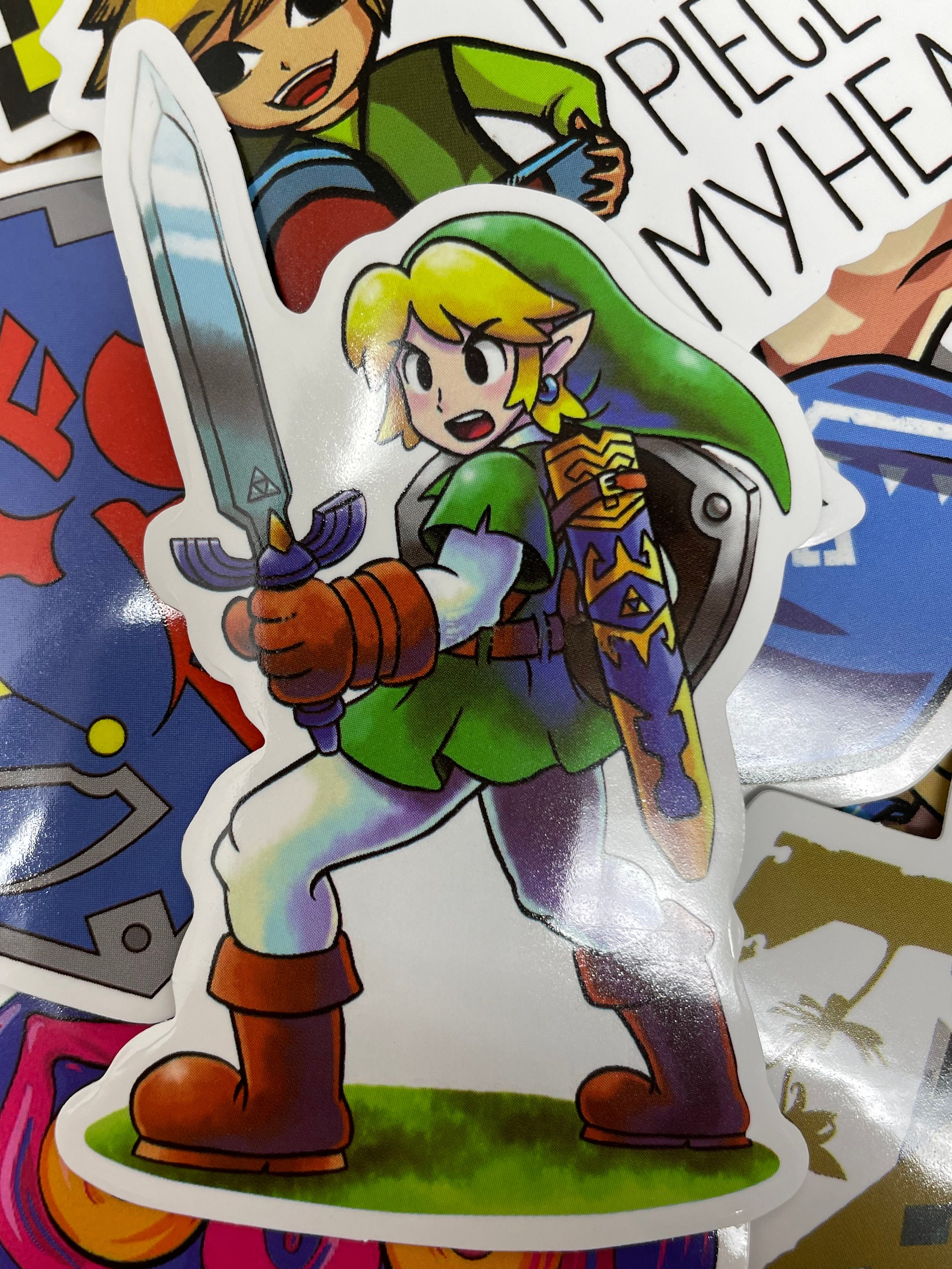 Legend of Zelda Stickers // RANDOM Pack of 6 // Waterproof // Etsy