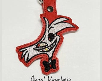 Llavero de ángel de Hazbin Hotel, vinilo, regalo