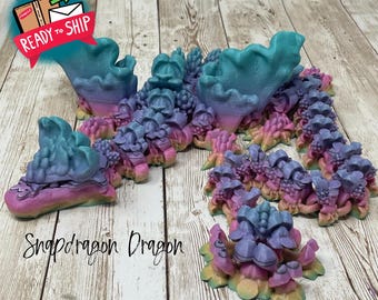 Dragón Boca de Dragón / Primavera / Flores / Impresión 3D / Figura / Juguete Articulado / Colores Personalizables