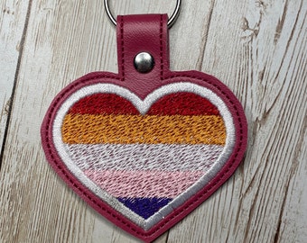 Lesbian Pride Vinyl Keychains | LGBT | Ally