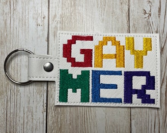 Gaymer Pride Vinyl Keychains | LGBT | Ally