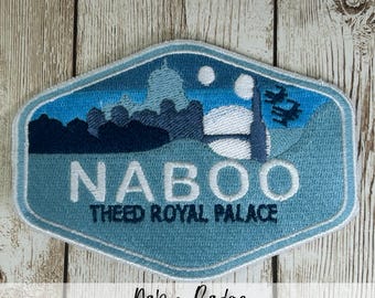 Parche de Star Wars: Naboo, La Amenaza Fantasma, para planchar o coser, bordado