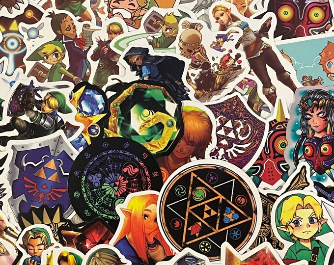 Totk Sticker Totk Zelda Art Nouveau Waterproof Vinyl Sticker - the Legend of Zelda ...