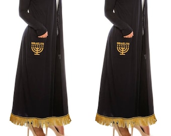 Maxi cardigan ISRAELITE avec poches (9 couleurs) Hébreu Israélite Vêtements Modeste