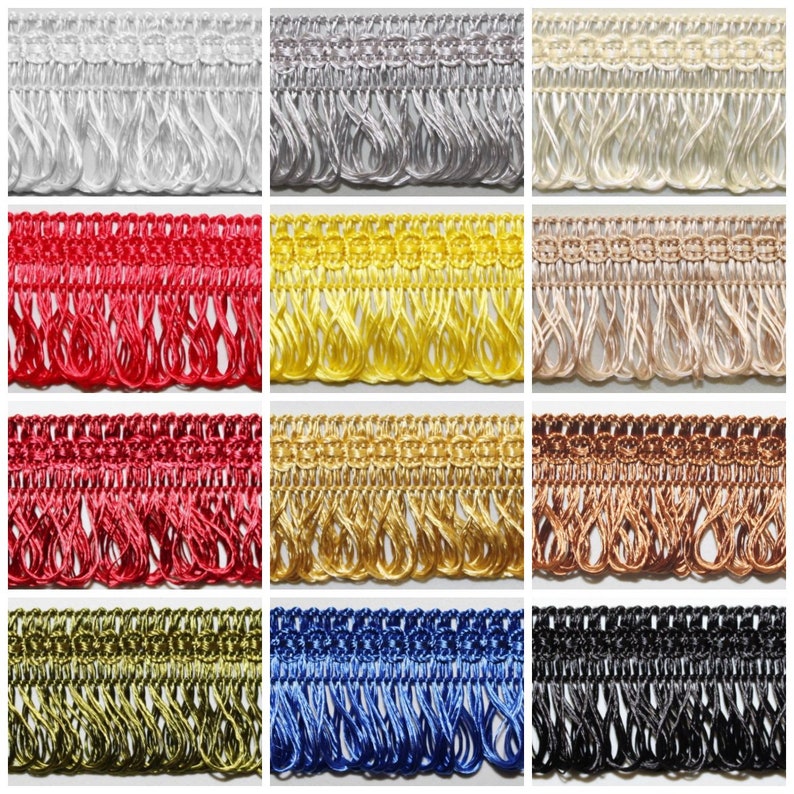30mm Silky Loop Fringe Trim Card Wholesale Sewing Crafts Etsy UK