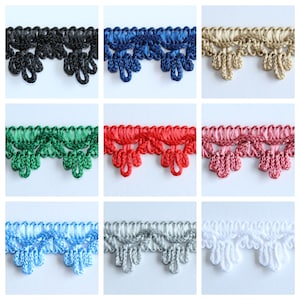 Small 18mm Braid Fringe Trimming Clearance Wholesale Job Lot Furnishing Cushioning Crafts Haberdashery Braid Trim Sewing