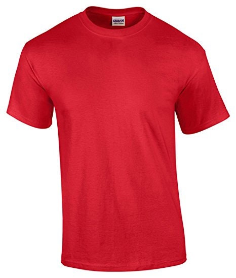 Foursquare Plain 100% Cotton 160gsm Short Sleeve Round Neck T-Shirt / Red  Color Round Neck T-Shirt / Nude Color T-Shirt