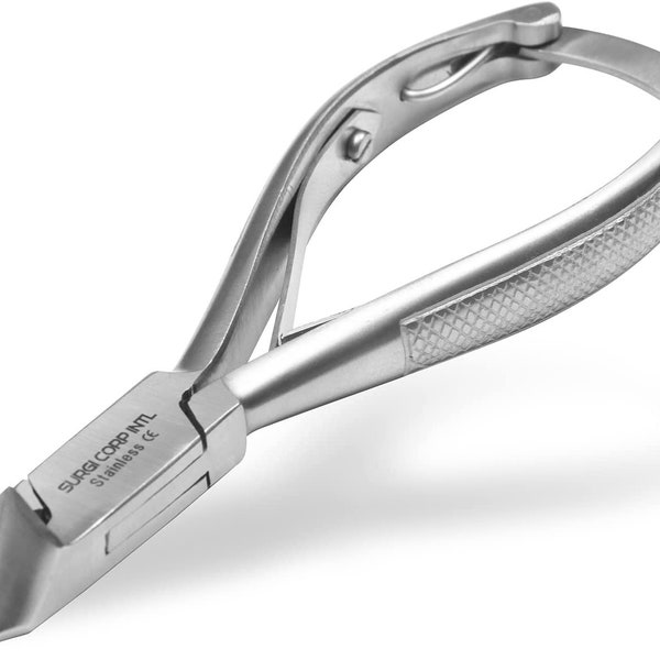 Professional Heavy Duty Thick Toe Nail Clippers Plier Chiropody Podiatry Steel Steel 14cm - Moon Head