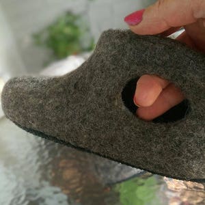 Valenki, Ethische Schuhe, Gefilzte Hausschuhe, Damenhausschuhe, Filzhausschuhe, Bio Filzschuhe, Chaussous femme, Etnical Pantoffeln, Gr. 6,5US