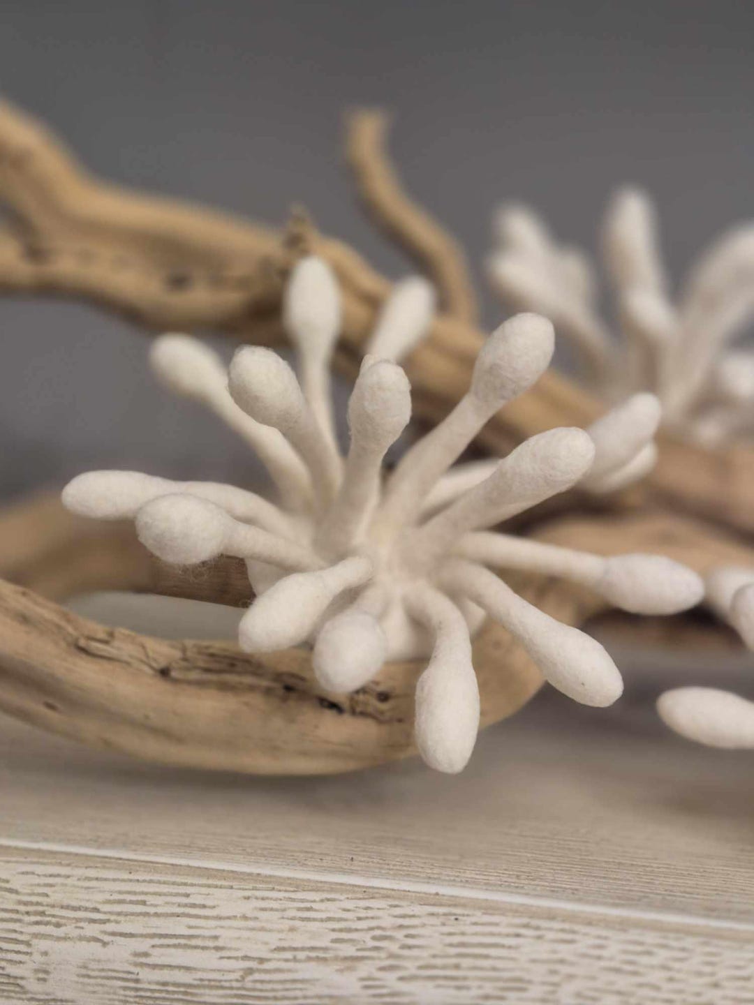 Fantasy Flower Brooch, Modern Design Clasp, Coral Pin, Wool Felt Art ...