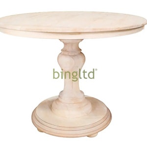 BingLTD - Bradford Dining Table – Unfinished