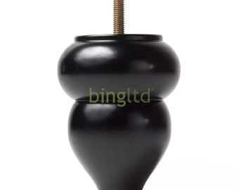 BingLTD - Patas de sofá de perfil espresso de 5" - Juego de 4 (Hulu-Negro)