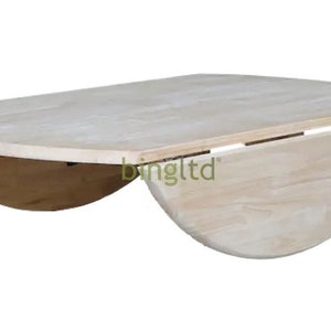 BingLTD - Unfinished Dropleaf Table Top  (TTSize-DL-RW-UNF)