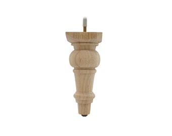 BingLTD - Patas de sofá de madera maciza de 18 cm de alto - Juego de 4 (Pauline)