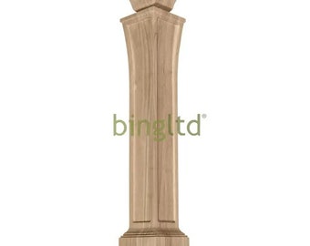 BingLTD - 41" Tall Unfinished Square Hardwood Kitchen Island Post - 1 PC (K20437-RW-UNF)