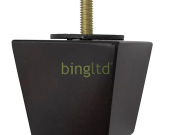 BingLTD - 2 1/2" Tall Square Tapered Brown Mahogany Sofa Legs - Set of 4 (ST2521-RW-10mm-242)