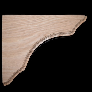 BingLTD - 8 1/4 Inch Oak Shelf Support (BRK825-OAK-UNF)