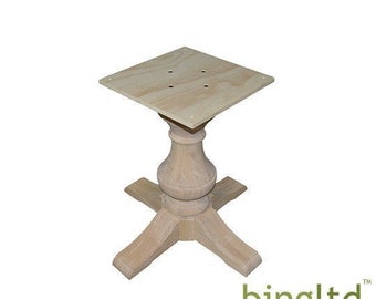 Round Table Base, Round Wood Pedestal Table Base