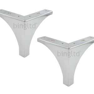 BingLTD - 5" Chrome Metal Sofa Legs - Set of 4 (ML-50T-C)