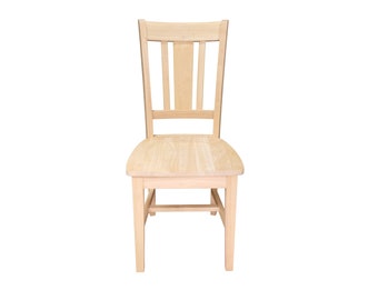 BingLTD - Jace 38" Slatback Chair Unfinished - Set of 2 (CH3801-RW-UNF)