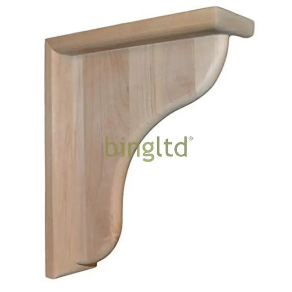 BingLTD - 11 1/4 Inch Oak Bracket - 1 PC (BRK11-OAK-UNF)