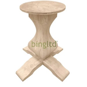 BingLTD – 29 1/8" Tall Miller Square Pedestal Table Base (PD-SQ2901-RW-UNF)