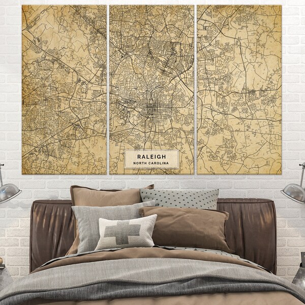 Raleigh Art Canvas Etsy