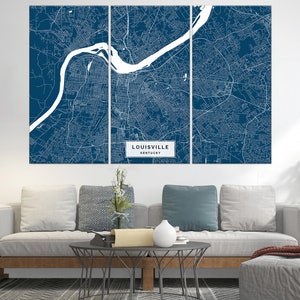 Squareious Louisville map Poster Print | Modern Black and White Wall Art |  Scandinavian Home Decor | Kentucky City Prints Artwork | Fine Art Posters