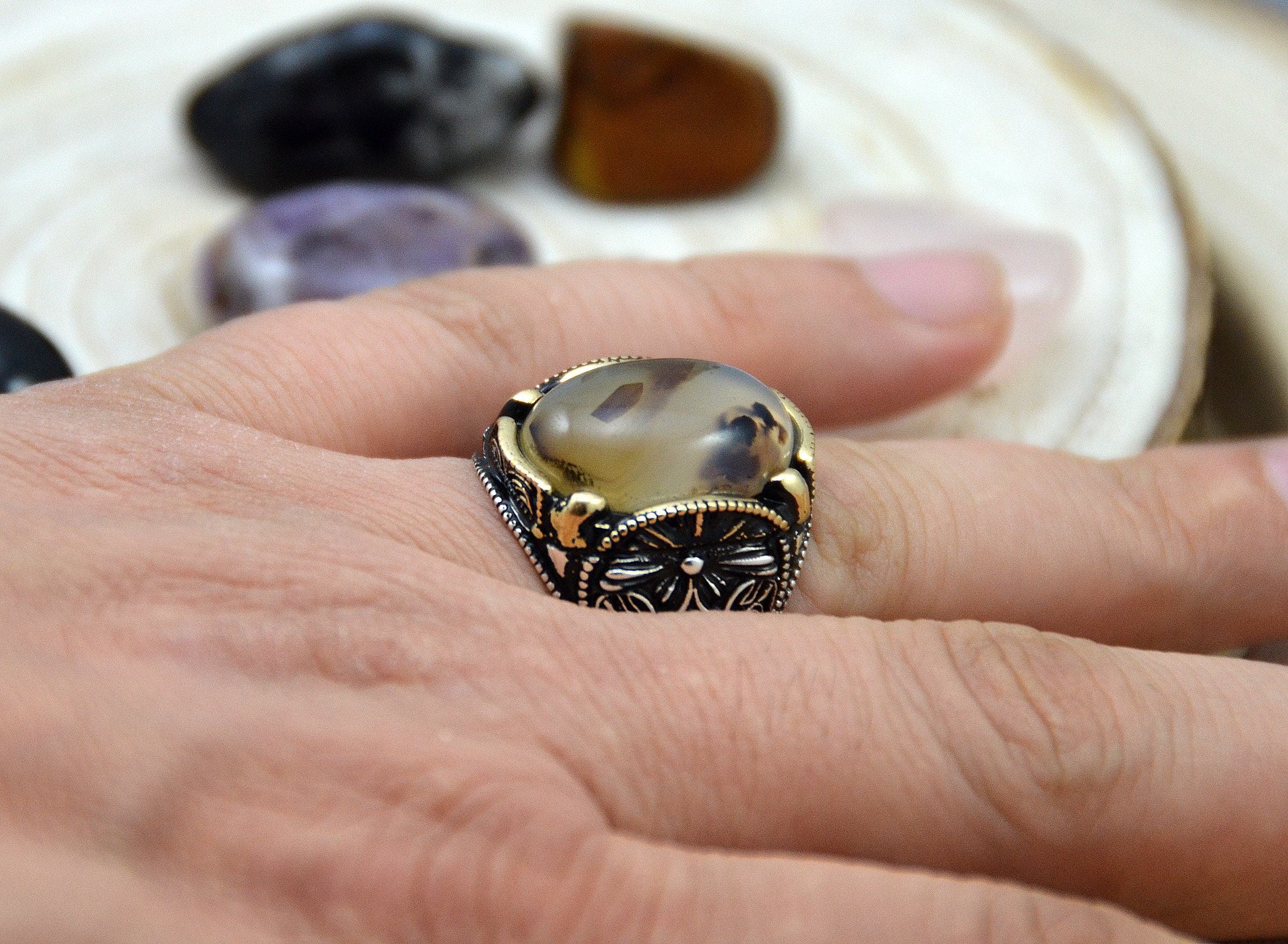 Türkische handgefertigte osmanischen Stil 925k Silber | Etsy