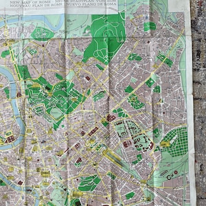 Nuova Pianta di Roma Map casa Editrice Lozzi- Roma 1969 1970