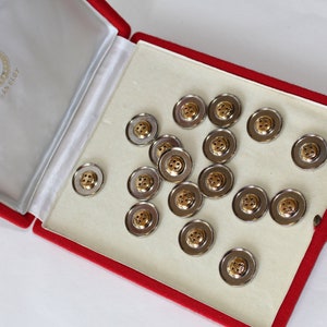 DIOR Vintage Silver and Gold Button Logo Price for 1 Button