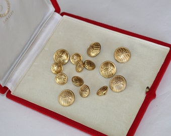 YVES SAINT LAURENT Vintage Gold Button Logo Price for 1 Button