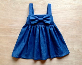 infant denim dress