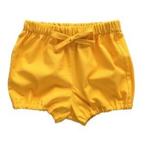 Sunshine Yellow Bloomers for baby girl